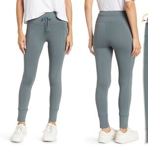 90 Degree by Reflex Nordstrom Wonderlink cuffed Ankle Leggings Small sage XS 2